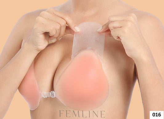 016- Ten Rengi- Yapışkanlı Silikon Asansör Sütyen - Push Up - Klipsli - Görünmez Dikleştirici