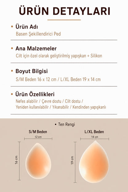 Hip Dips Doldurucu Basen Şekillendirci Yapışkan Ped
